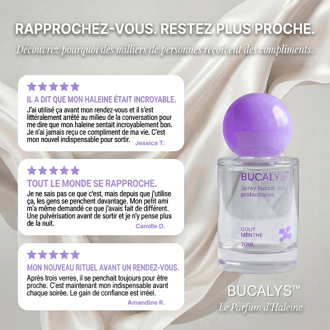Bucalys™ – Le spray buccal aux probiotiques pour une haleine irrésistiblement fraîche toute la journée