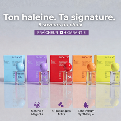 Bucalys™ – Le spray buccal aux probiotiques pour une haleine irrésistiblement fraîche toute la journée