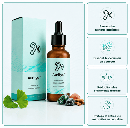 Aurilys™ - Éliminez le cérumen accumulé et retrouvez des oreilles légères