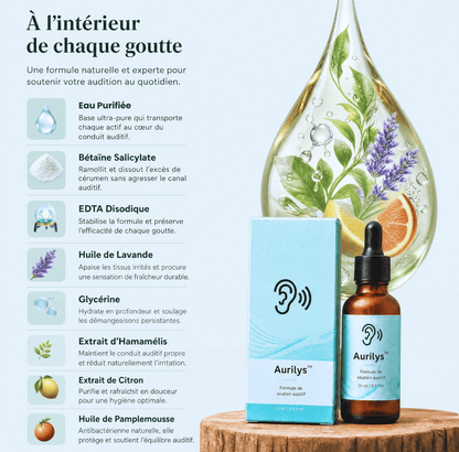 Aurilys™ - Éliminez le cérumen accumulé et retrouvez des oreilles légères