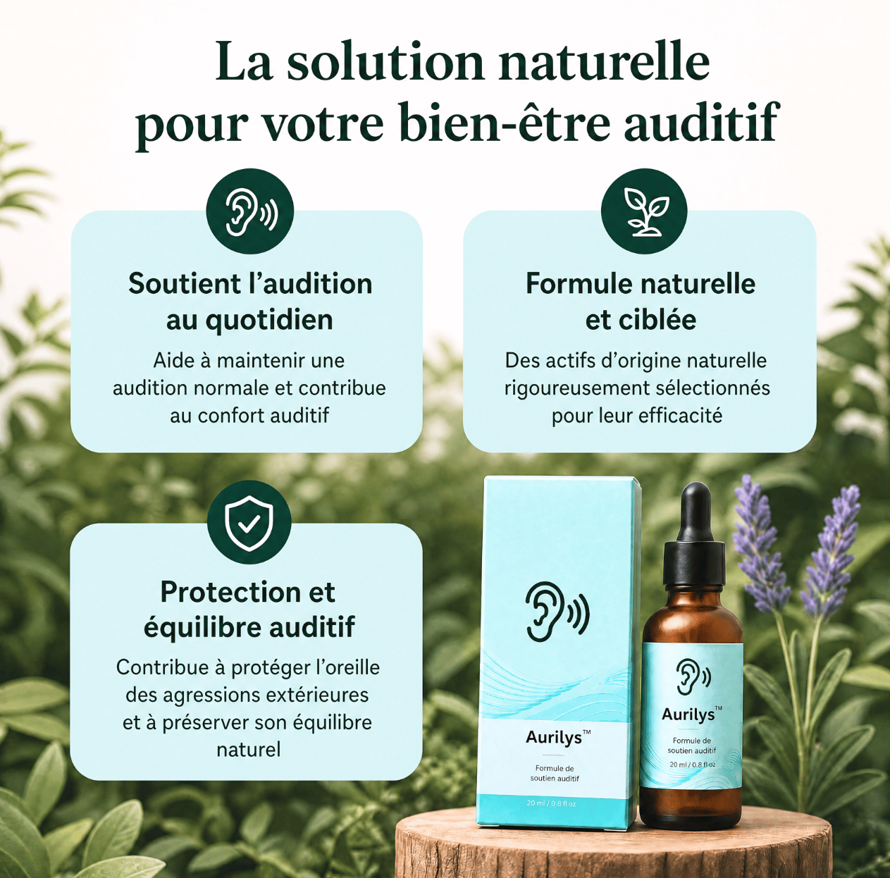 Aurilys™ - Éliminez le cérumen accumulé et retrouvez des oreilles légères